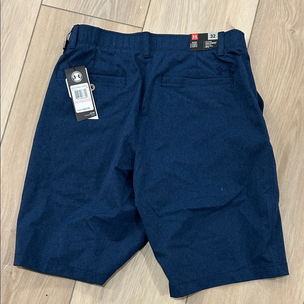 Under Armour Men's Navy Flat Front Shorts